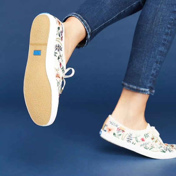 Keds x Rifle Paper Co. Champion Sneakers Size 7 - Picture 3 of 13